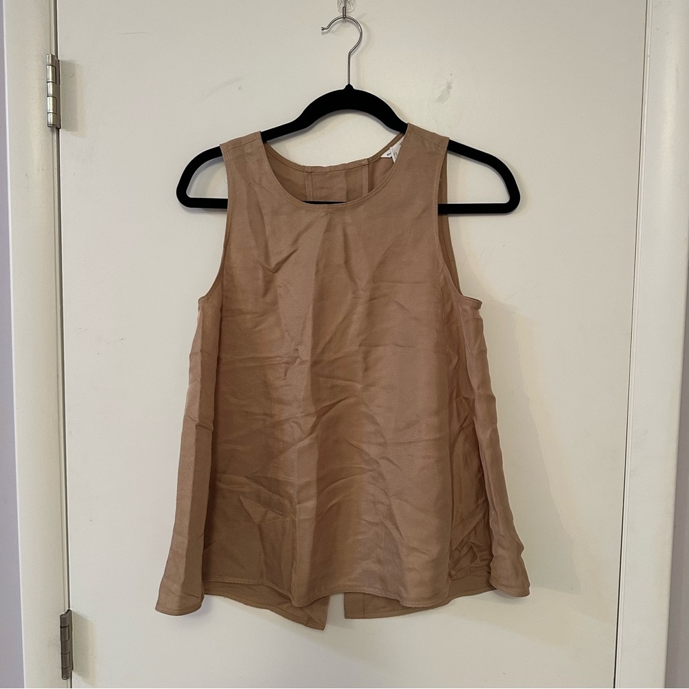 Club Monaco Tan Sleeveless Tank Top